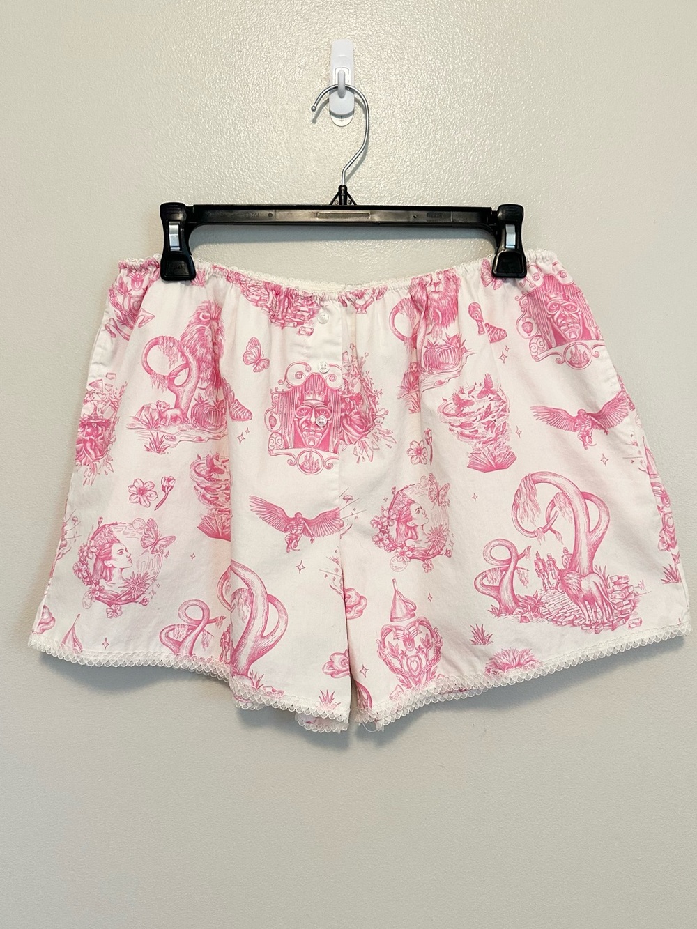 Wicked x Katie Kime Boxer Shorts Large Pink Wizard of Oz Lounge Sleep Pajama